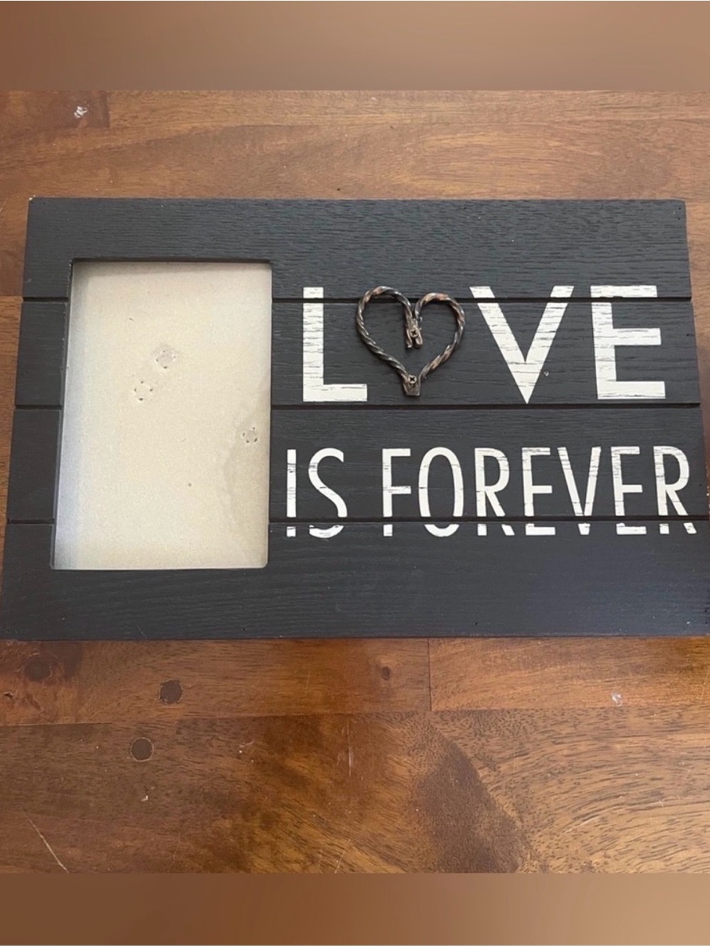 LOVE Is Forever Black Photo Frame Wall Accent
